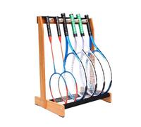 Scaffale Porta Racchette Da Badminton,espositore In Legno For Racchette Da Tennis,scaffale Da Pavimento For Racchette,for La Scuola A Casa,risparmia Spazio(53x35x66cm)