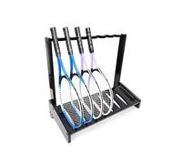 Scaffale Porta Racchette da Badminton, Rastrelliera Racchetta Tennis Supporto, Materiale PE, Organizer for Riporre Oggetti a 8 Slot, Design Antigraffio for Casa