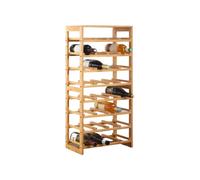 Scaffale Portabottiglie in Bamboo Naturale per 32 Bottiglie