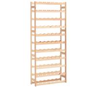 Scaffale portabottiglie in legno di pino per 77 bottiglie, stabile, con materiale di montaggio, per cucina, cantina, bar, design rustico, pratica conservazione e conservazione