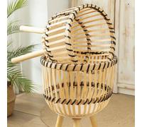 Scaffale Portafiori Portavaso Cestino Per Fioriera Intrecciato Del Fiore