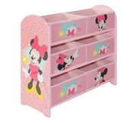 Disney Classic Minnie, Contenitore per giocattoli con 6 scatole, in legno ingegnerizzato/tessuto/metallo, facile da montare e pulire