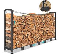 Himimi® Legnaia da Esterno 235 x 32 x 116cm, 1134 kg di Supporto per Legna da Ardere, Ridimensionabile Legnaia da Esterni