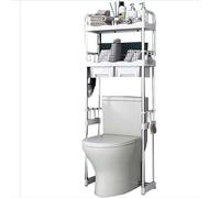Scaffale portaoggetti a 3 ripiani sopra il WC, mensola da bagno autoportante soluzione salvaspazio per la massima efficienza del bagno