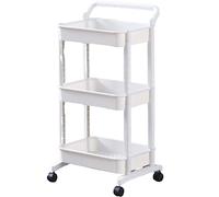 Scaffale portaoggetti a strati, design stabile e anti-vibrazione, facile da trasportare, perfetto per bagno, cucina, camera da letto