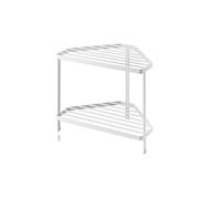 Scaffale portaoggetti da cucina triangolare scaffale angolare da cucina mensola angolare 2 strati mensola per pentole appendiabiti per asciugare i piatti stufa organizer accessori da cucina mensole