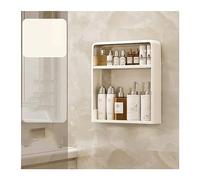 Scaffale portaoggetti da parete per doccia, contenitore in plastica a 2 strati per la cura della pelle e gli elementi essenziali del bagno, organizer salvaspazio da bagno