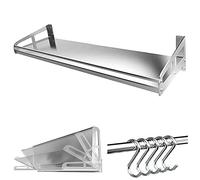 Scaffale portaoggetti da parete per microonde, mensola da cucina nera per forno a microonde e forno, supporto salvaspazio per forno elettrico, organizer da cucina durevole ed elegante