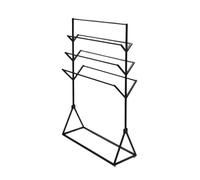 Scaffale Portaoggetti For Tessuti Commerciali, Esposizione Di Prodotti A Strati, Piccolo Tappeto Appendiabiti For Tessuti, For Negozi Al Dettaglio(Black,80x40x160cm)