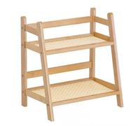 Scaffale Portaoggetti In Legno, Organizer da Scrivania A 2 Livelli - Esposi9065