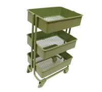 Scaffale portaoggetti in scala 1:12 con 4 ruote, accessori decorativi per la