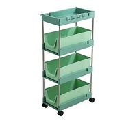 Scaffale portaoggetti mobile multistrato, versatile, per casa, bagno e cucina, salvaspazio, design dal pavimento al soffitto per un facile accesso