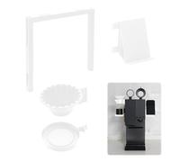 Scaffale portaoggetti per accessori da caffè compatibile con macchine xBloom Studio, design a più scomparti, staffa rimovibile per caffè espresso (bianco a destra)