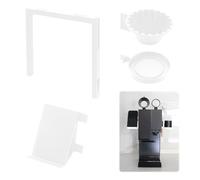 Scaffale portaoggetti per accessori da caffè compatibile con macchine xBloom Studio, design a più scomparti, staffa staccabile Supporto organizer per caffè espresso (bianco sinistro)