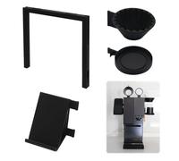 Scaffale portaoggetti per accessori da caffè compatibile con macchine xBloom Studio, design a più scomparti, staffa rimovibile per caffè espresso (nero a sinistra)