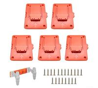 Scaffale portaoggetti per batterie, compatibile con 20 V max agli ioni di litio, organizer salvaspazio per officina, garage, capanno degli attrezzi (5 pezzi)