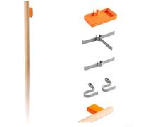 Scaffale portaoggetti per bici per casco e accessori, montaggio a parete con funzione scorrevole e doppia opzione di montaggio per vari tipi di parete (installazione a vite B)