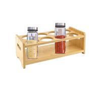 Scaffale portaoggetti per bottiglie da cucina, espositore per bottiglie di olio aceto, salvaspazio, per olio, aceto, bottiglie, 34 x 16,8 x 10,8 cm