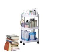 Scaffale portaoggetti per carrello della spesa - 68 x 38 cm mensola a rullo multistrato, organizer per pannolini, carrello degli attrezzi per cucina, bagno, camera da letto, telaio in metallo