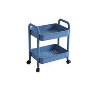 Scaffale portaoggetti per carrello Scaffale per snack mobile multistrato (blu)