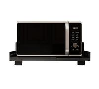 Scaffale portaoggetti per microonde, organizer da cucina da parete con ganci, supporto per forno elettrico ispessito, mensola resistente per forni a microonde, design salvaspazio