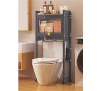 Scaffale portaoggetti per WC - Mensola da bagno salvaspazio a 2/3 strati, resistente capacità di carico si espande verso l'alto per soluzioni efficienti per riporre il bagno