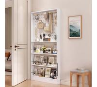 Scaffale portaoggetti sottile fai da te con pannello forato autoportante per camera da letto, soggiorno, studio, ufficio, design ultra sottile Bibliothèque Derrière la Porte