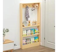Scaffale portaoggetti stretto da parete, organizer salvaspazio a 3-4 ripiani, per camera da letto, soggiorno, ufficio domestico, libreria dietro la porta