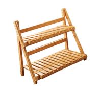 Scaffale Portapiante a Due Livelli in Bambù per E Accessori Organizzatore