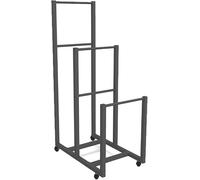 Scaffale portatile di stoccaggio del cartone con le ruote della colata, organizzatore della scatola di cartone resistente per la gestione efficiente dello spazio del magazzino e della fabbrica