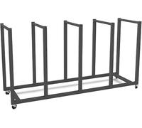 Scaffale portatile di stoccaggio del cartone con le ruote della colata, organizzatore della scatola di cartone resistente per la gestione efficiente dello spazio del magazzino e della fabbrica