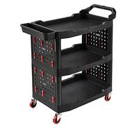 Scaffale portatile per auto, carrello portautensili e carrello multiuso per manutenzione auto, lavaggio auto e riparazioni, postazione di lavoro durevole