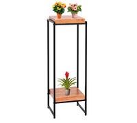 Scaffale portavasi 2 Ripiani Decorativo da Interno HWC-K71 MDF Legno 101cm Legno Chiaro