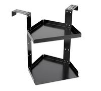 Scaffale regolabile a due livelli con Hoo versatile Sto Solut per bagno, ufficio, cucina, camera da letto, soggiorno, perfetto per pareti e angoli in tessuto