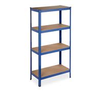 Scaffale resistente a 4 ripiani in blu Mobile da lavoro Arredo salvaspazio