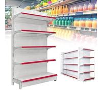 Scaffale resistente commerciale del supermercato e scaffale di esposizione al minuto della gondola combinati, scaffali di stoccaggio per la drogheria, liquore, forniture per ufficio, montaggio facile
