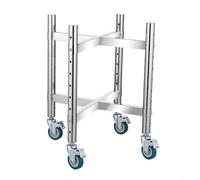 Scaffale resistente della pentola di riserva dell'acciaio inossidabile con le ruote per la cucina del ristorante e stoccaggio del garage