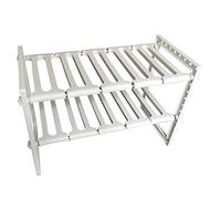 Scaffale retrattile espandibile a 2 ripiani sotto il lavandino della cucina organizzatore multiuso dispensa bagno