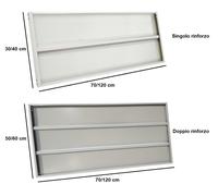 Scaffale Ripiano con Rinforzo Componibile in Acciaio Ricambio Varie Dimensioni