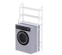 SCAFFALE SALVASPAZIO 155X65X25 PER BAGNO SOPRA LAVATRICE 3 RIPIANI BIANCO