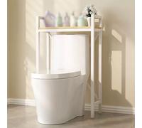 Scaffale salvaspazio da bagno con divisore spesso, 1 ripiano bianco, perfetto per organizzare e massimizzare lo spazio