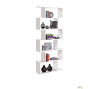 SCAFFALE SCAFFALATURA LIBRERIA IN KIT CM.80X25X192H BIANCO STUDIO PARETE LEGNO