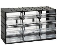 Scaffale - Scaffale con 12 cassetti, realizzato in legno, ideale per l'organizzazione e lo stoccaggio, facile da montare e durevole. *