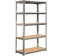 SCAFFALE SILVER IN ACCIAIO VERNICIATO 5 PIANI in legno mdf - 120X45XH180 BRIXO 3