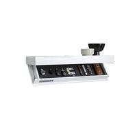 Scaffale sospeso con scomparto nascosto, mensola da parete con spazio segreto per camera da letto e soggiorno, elegante design bianco per riporre oggetti di valore in modo discreto