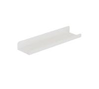 Scaffale sospeso da parete in metallo, mensola decorativa per casa, soggiorno, camera da letto, bagno, ufficio, cucina, 60 x 12 cm, bianco elegante espositore