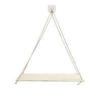 Scaffale Sospeso in Legno di Recupero Soluzione Multifunzionale per Interni