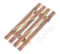 Scaffale Sospeso per Piante in Legno da Interno, Balcone, 1 Pezzo | Colore Caffè, Stile Moderno Minimalista, Robusto e Salvaspazio, per Esposizione e Ordine in Casa