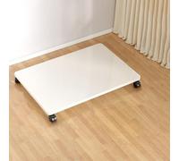 Scaffale sotto scrivania per stampante con ruote, supporto mobile per fotocopiatrice e porta CPU, design salvaspazio per l'organizzazione di casa e ufficio