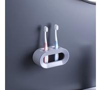 Scaffale Spazzolino Doppio Foro Due in 1 Pezzi Ventilazione da Parete